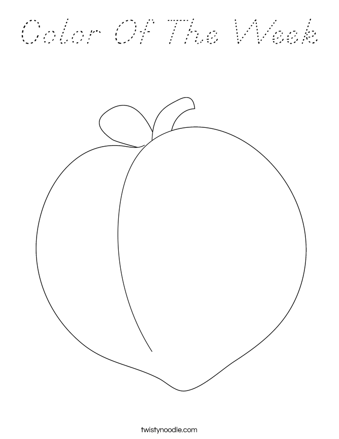 Color Of The Week Coloring Page