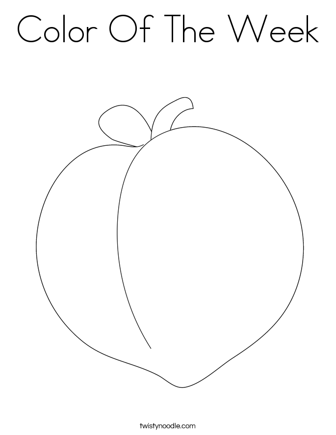 Color Of The Week Coloring Page