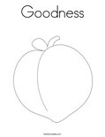 Goodness Coloring Page