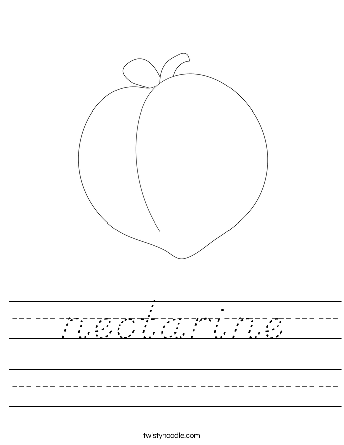 nectarine Worksheet
