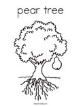 pear tree Coloring Page