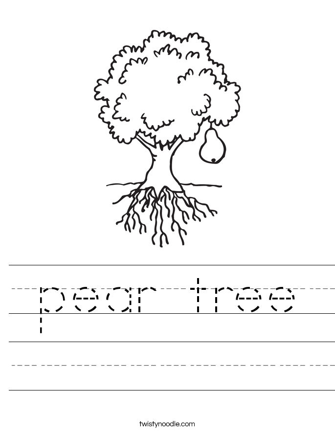 pear tree Worksheet