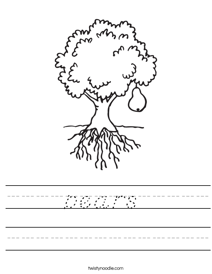 pears Worksheet