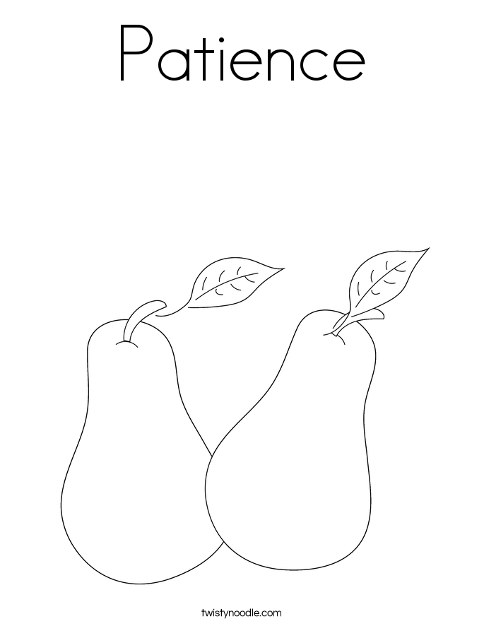 Patience Coloring Page