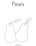 Pears Coloring Page