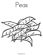 Peas Coloring Page