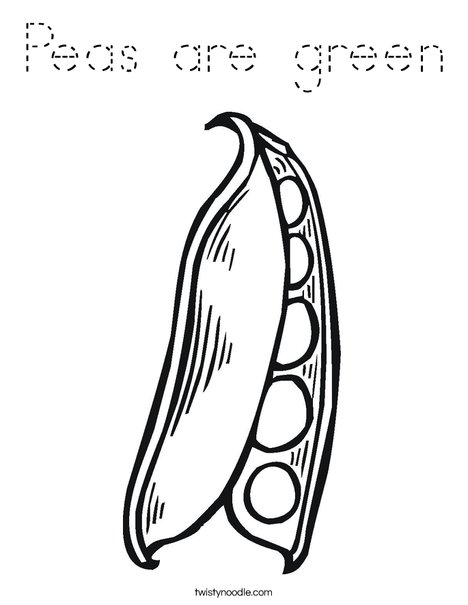 Peas in a Pod Coloring Page