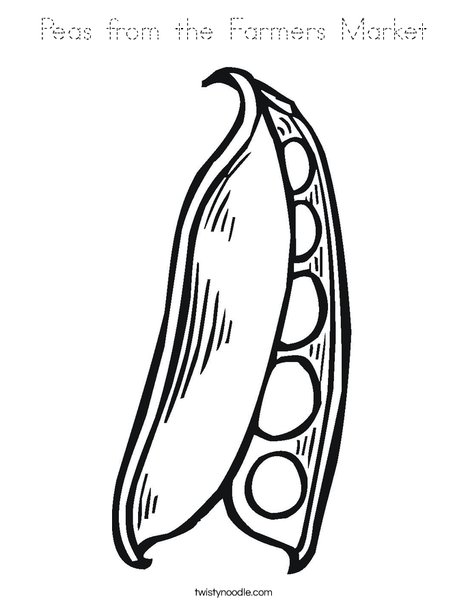 Peas in a Pod Coloring Page