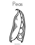 Peas Coloring Page