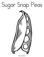 Sugar Snap Peas Coloring Page