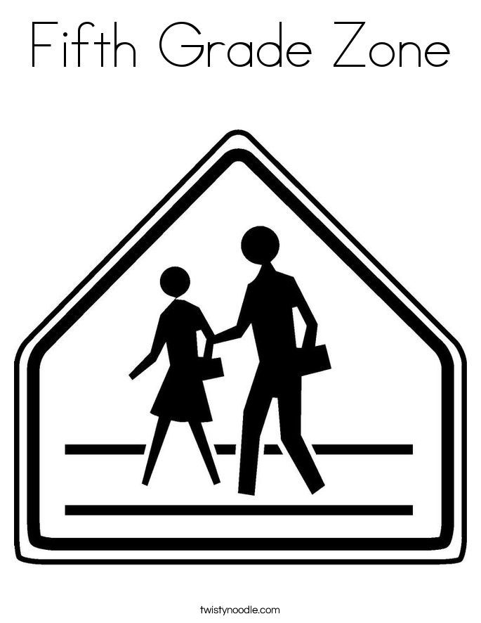 Fifth Grade Zone Coloring Page