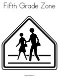 Fifth Grade Zone Coloring Page