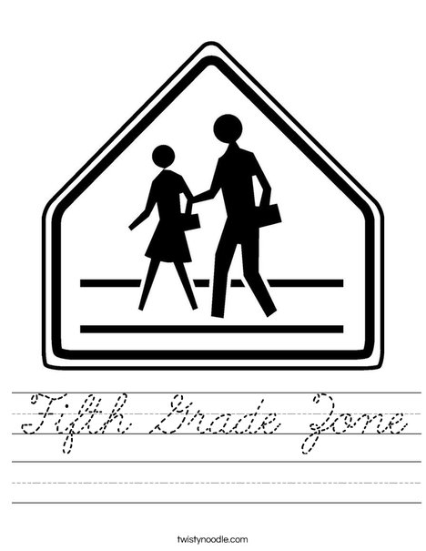 Pedestrian Crossing Worksheet
