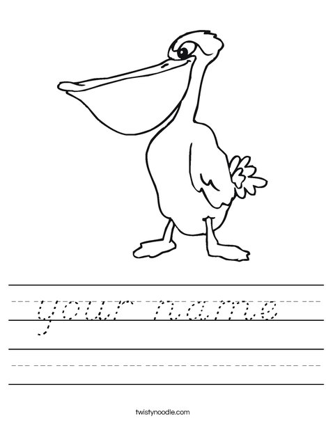 Pelican Worksheet