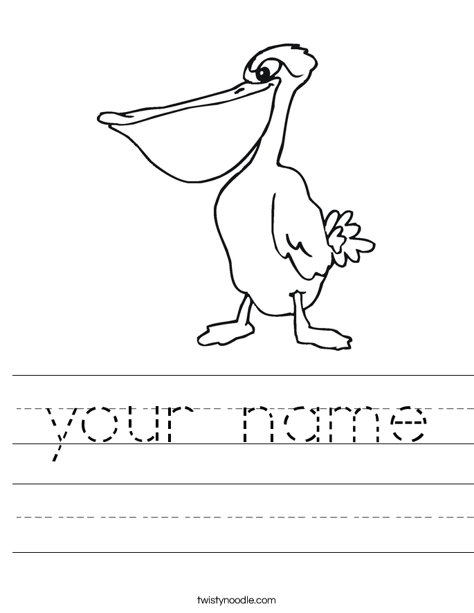 your name worksheet twisty noodle