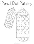 Pencil Dot Painting Coloring Page