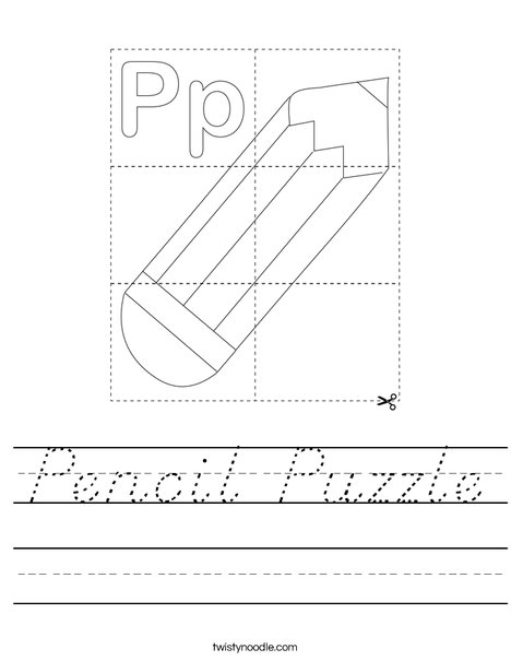 Pencil Puzzle Worksheet