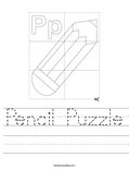 Pencil Puzzle Worksheet