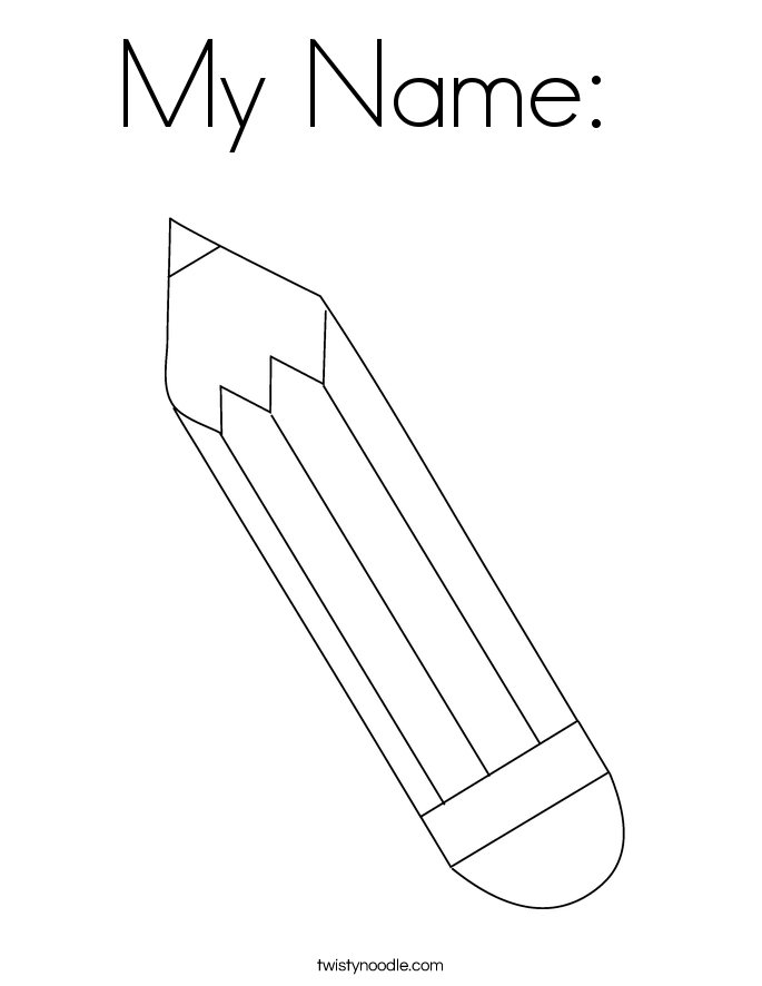 My Name:  Coloring Page