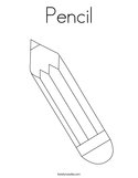 Pencil Coloring Page