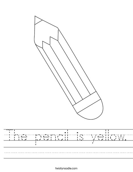 Pencil Worksheet