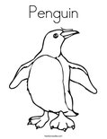 Penguin Coloring Page