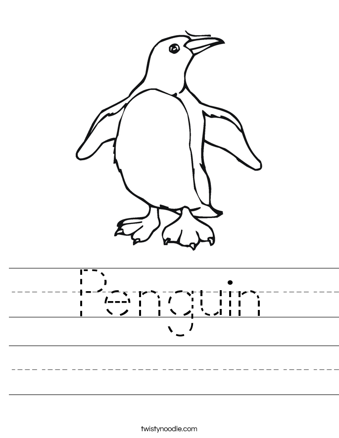 Penguin Worksheet