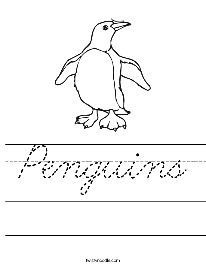 Penguins Worksheet