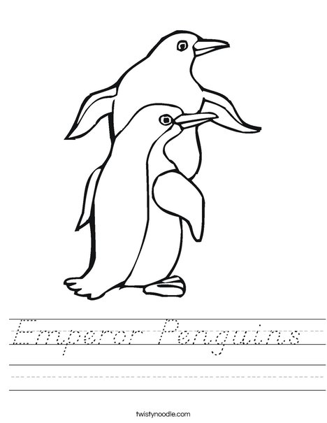 Two Penguin Worksheet