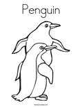 Penguin Coloring Page