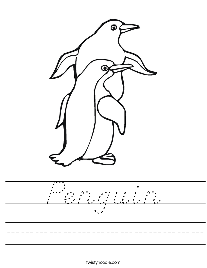Penguin Worksheet