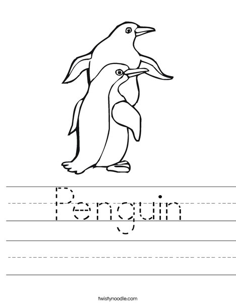 Two Penguin Worksheet