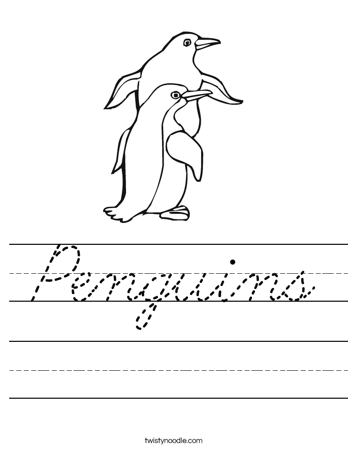 Penguins Worksheet