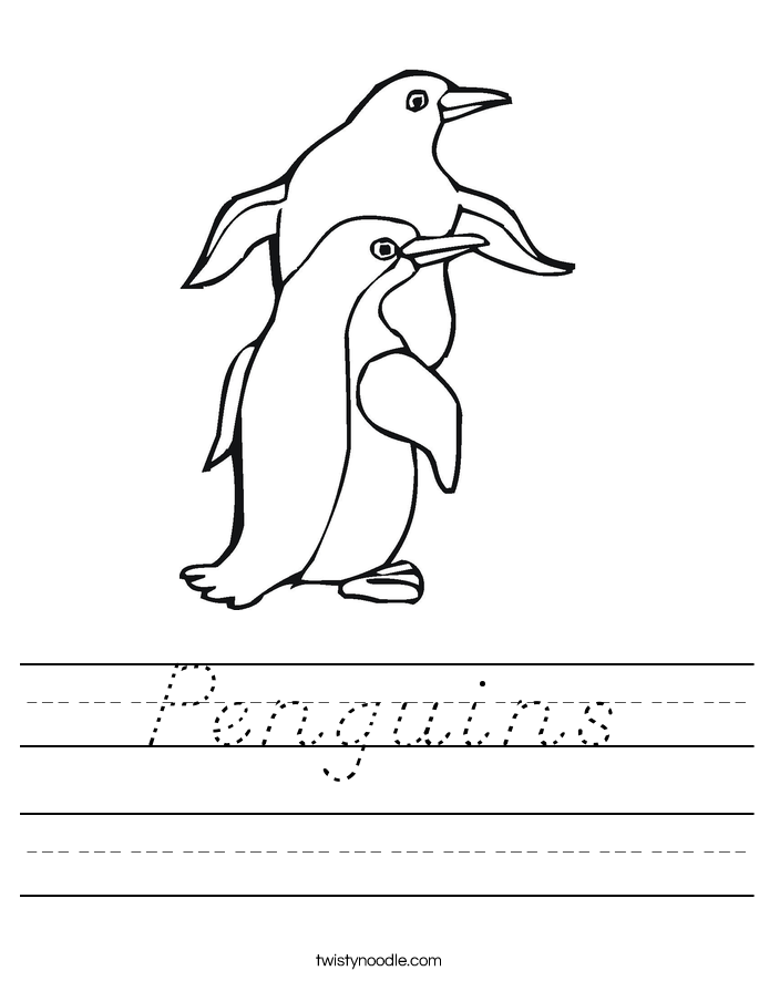 Penguins Worksheet