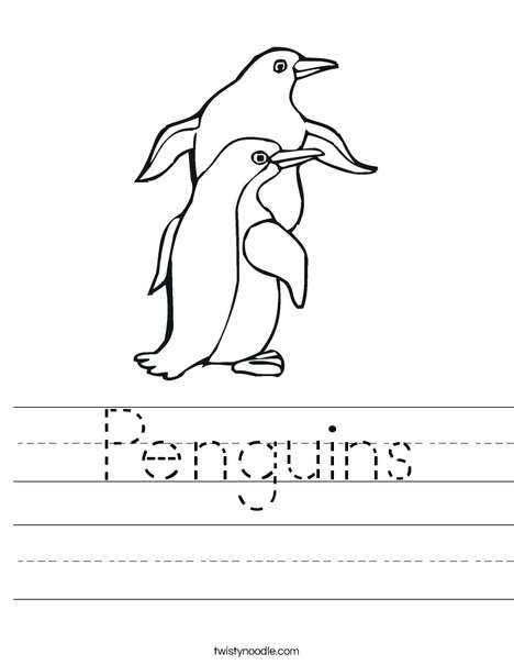 Two Penguin Worksheet