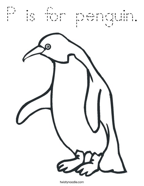 Penguin Coloring Page