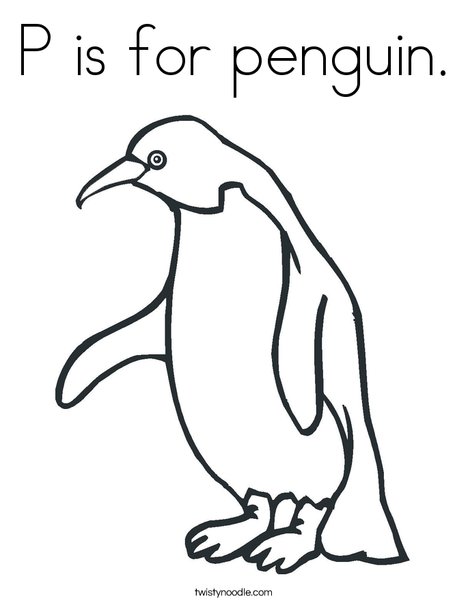 Penguin Coloring Page