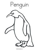 Penguin Coloring Page