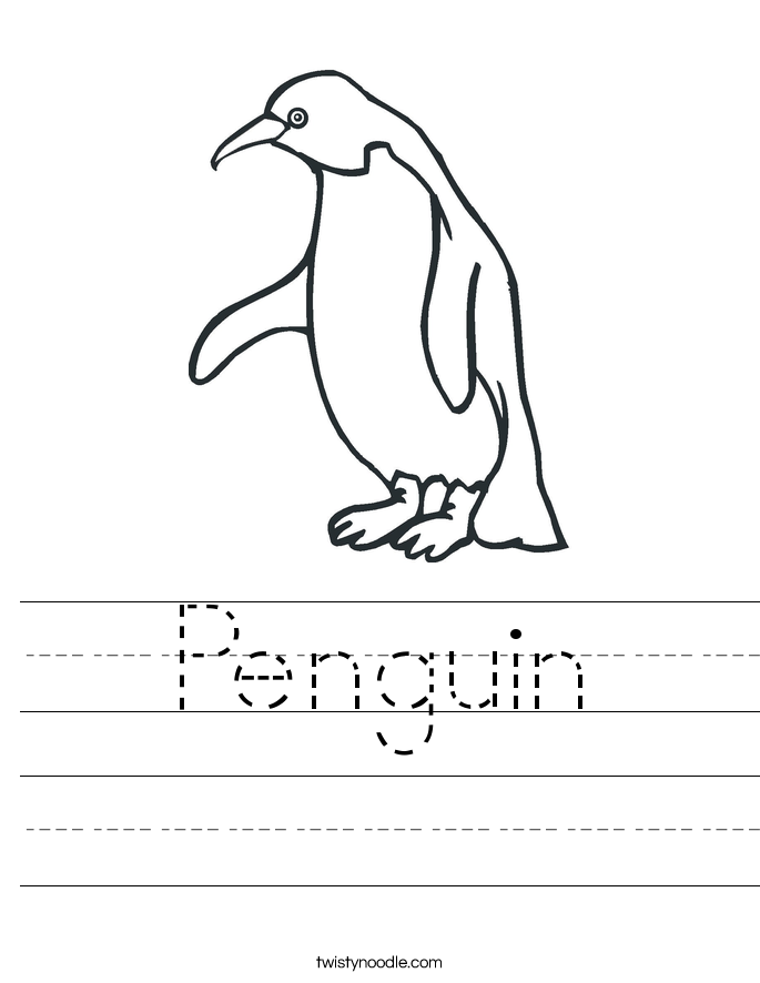 Penguin Worksheet