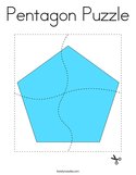Pentagon Puzzle Coloring Page