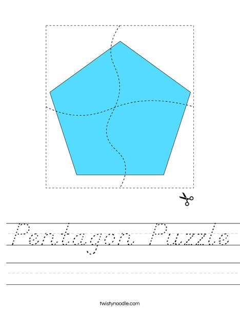 Pentagon Puzzle Worksheet