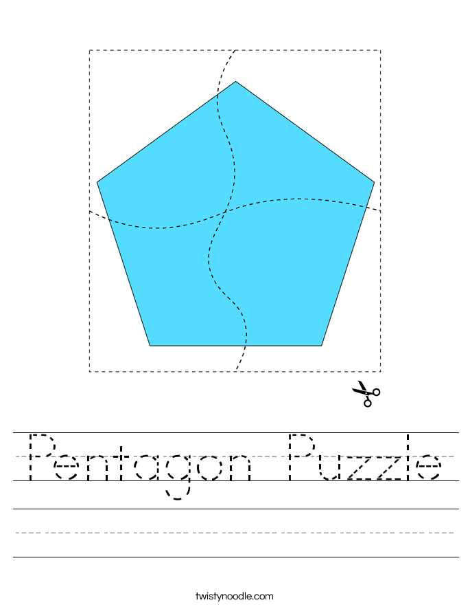 Pentagon Puzzle Worksheet