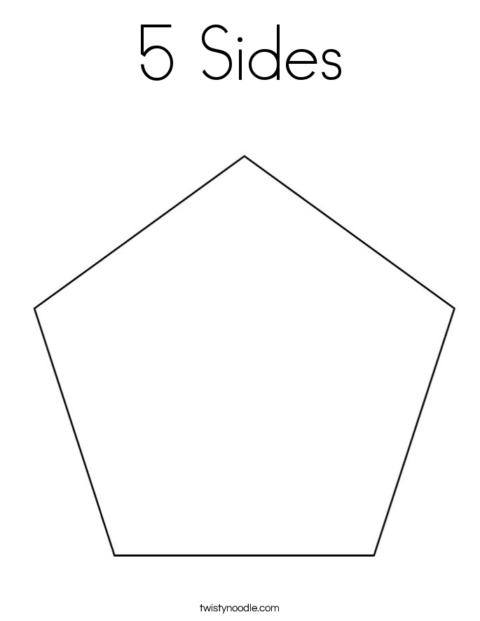 5 Sides Coloring Page