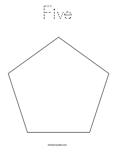 Pentagon Coloring Page