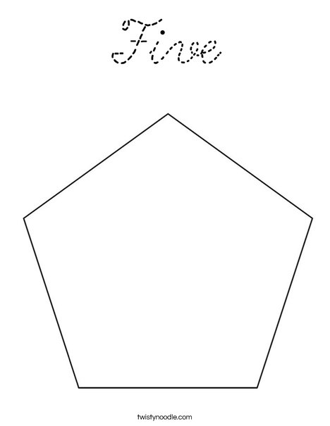Pentagon Coloring Page