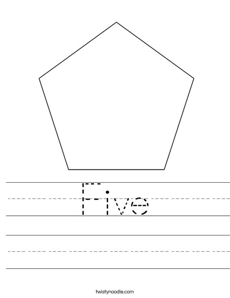 Pentagon Worksheet
