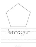 Pentagon Worksheet