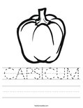 CAPSICUM Worksheet
