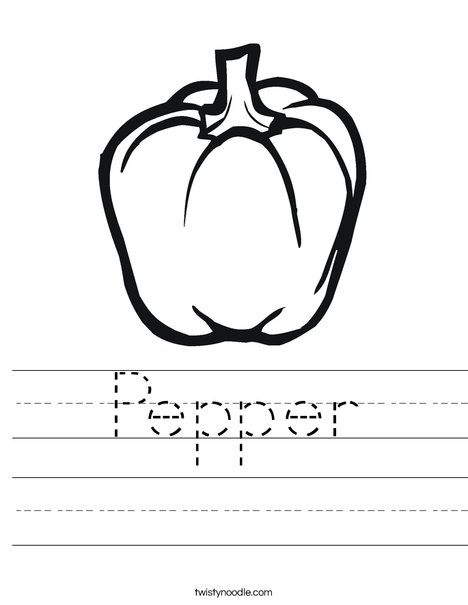 Pepper Worksheet