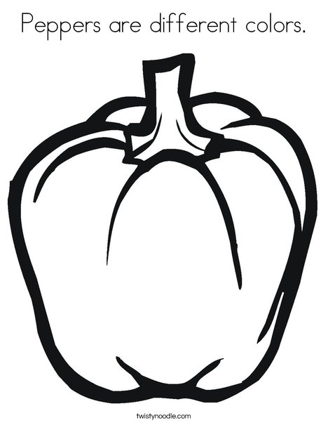 Pepper Coloring Page